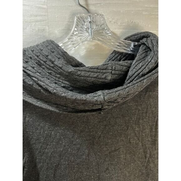 COMO Black Gray Pullover Turtleneck Sweater‎ Medium - Picture 3 of 5
